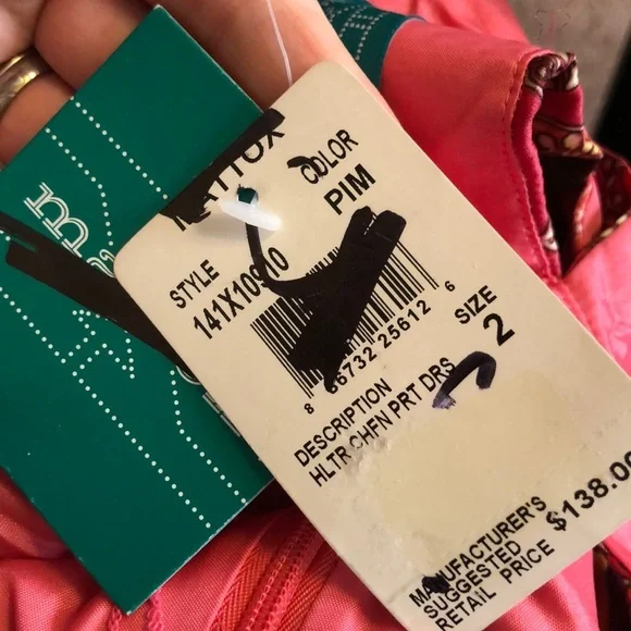 Aiden Mattox Halter Chiffon Party Dress Pink Orange Size 2 - Picture 13 of 13